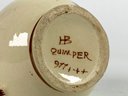 HB Quimper Glazed Ceramic Water Pitcher