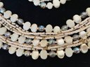 Vintage Multi Strand Beaded Bracelet And Necklace