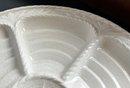 Set Of 4 Vintage Secla White Ceramic Oyster Plates