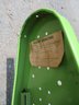 Vintage Yellow And Green Metal Ironing Board