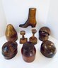 Set 7 Antique Wood Hat & Shoe Forms