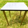 Mid Century Modern Atomic  Formica Table Gold Legs