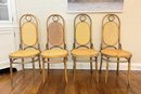 Set Of 4 Bentwood And Cane Chairs