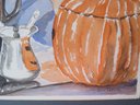 Jane Coffin New Hampshire Artist Water Color Peekaboo Pumpkin