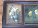 Antique Triptych Still Life Hanging Ducks