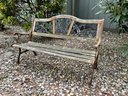Wood And Metal Bench