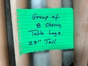 Group Of 8 Cherry Table Legs Lot # 1