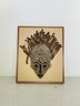 A Vintage African Mask - Artwork Mounted And Framed