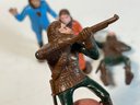 4 PLASTIC PLANET OF THE APES ACTION FIGURES 2 DO NOT STAND UP