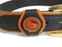 Dooney & Bourke Pebble Leather Ladies Belt Brass Buckle