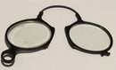 Pince Nez Antique Prescription Glasses With Leather Case