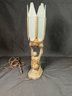 1930's Art Deco Spelter Joan Of Arc Figural Table Lamp  - Stunning And Artistic!