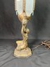 1930's Art Deco Spelter Joan Of Arc Figural Table Lamp  - Stunning And Artistic!