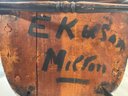 An Antique Pine Rocking Chair - Signed EK & Sons, Milton On Base