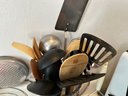 Vintage Kitchen Tools & 2 Stacking Anchor Hocking Mixing Bowls