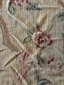 Large Needlepoint Rug 7'9' X 9'10' Pale Yellow Floral With Medallion Center