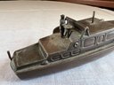 Vintage Bronze Toy Model Boat