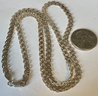 LONG FANCY 24' STERLING SILVER CHAIN NECKLACE