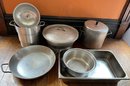 Restaurant Size Pots, Pans & Strainers