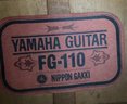 Vintage Yamaha Guitar FG 110 With Hard Case