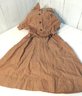 Vintage Girl Scout Brownie Dress With Patches