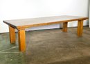 A Vintage Solid Oak Coffee Table