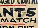 Vintage Tin Sign Tailor's Advertisement