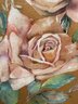 Vintage Rose Painting, Unsigned & Hand Colored Photograph, Signed