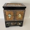 Chinese Lacquered  Jewelry Box With Inlay