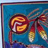 Vintage Huichol Indian Yarn Painting, Reproduction Of Original Guadalupe Yarn Art