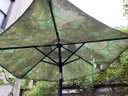 Patio Set: Glass Table, 4 Chairs & Umbrella