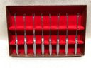 Mid Century Kalmar Designs Stainless Steel Fondue Toothpicks In Original Box. Set Of 8. Made In Italy.