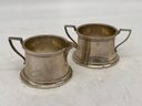A Vintage Sterling Silver Creamer And Sugar Bowl