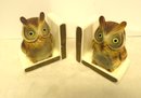 Vintage Lefton Owl Ceramic Bookends