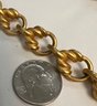 SIGNED ANNE KLEIN GOLD TONE CHUNKY CHAIN NECKLACE