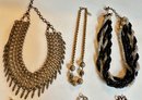 12 Shirt Necklaces, Some Chokers, Many Vintage