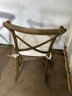 A Set Of 6 Oak And Cane 'X' Back French Dining Chairs By Restoration Hardware