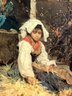 SUPERB Original Ca. 1880 AURELIO TIRATELLI Oil Painting Of Peasant Women- Christie's Sold $89,625