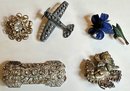 Over 35 Pins Brooches, Mostly Vintage