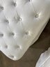 A Tufted Linen Rocking Chair And Ottoman By Restoration Hardware Baby & Child