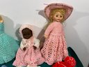 Lot Of Vintage Dolls And Clothes.