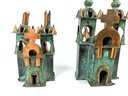 Ayacucho Copper And Patinated Bronze Church Figures - Group Of (4)