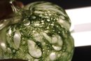 Hand Blown Green Apple Art Glass Paperweight