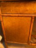 Antique Asian Chinese Burned Bamboo Hand Painted Decorated Desk - CIrca 1920's
