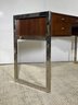 A Modern Chrome And Mahogany Desk By Mitchell Gold And Bob Williams