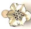 White Metal Flower Pin Brooch