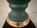 Vintage Painted Glass Table Lamp
