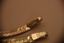 14K Yellow Gold Bracelets (2) No Clasps Kinked Scrap (4.5 Gams) Marked And Tested
