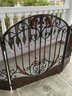 A Large Wrought Iron Fireplace Screen In Art Nouveau Style