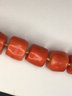 Incredible Orange Coral Chunky Necklace With Sterling Silver Clasp - New ! - $675 Retail Price - 18' Length !